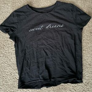 Women’s Victoria Secret sweet Dreams black sleepwear  shirt XS